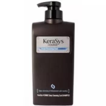 Kerasys Homme Deep Cleansing Cool Shampoo - Шампунь освежающий для мужчин, 550 мл.