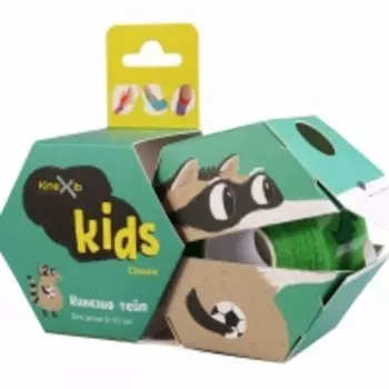 Kinexib - Кинезио тейп Classic Baby 4 см х 4 м красный, принт лиса