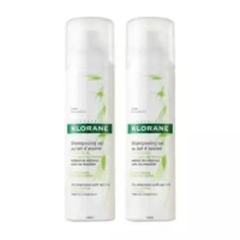 Klorane - Набор Сухой шампунь с молочком Овса 2*150 мл (-50% скидка на вторую упаковку)