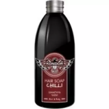 Kondor Hair and Body Hair Soap Chilli - Шампунь для мужчин стимулирующий с экстрактом перца чили, 300 мл
