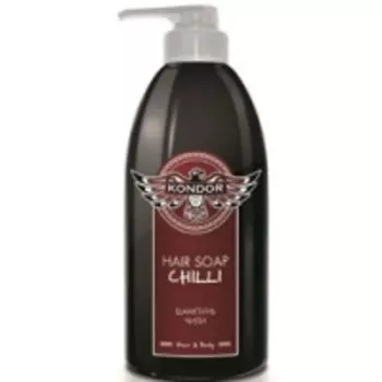 Kondor Hair and Body Hair Soap Chilli - Шампунь для мужчин стимулирующий с экстрактом перца чили, 750 мл