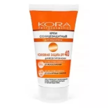 KORA - Крем солнцезащитный SPF 40, для лица и тела, 150 мл