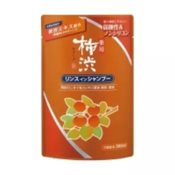 Kumano cosmetics 2 in 1 Shampoo - Шампунь-кондиционер 2в1 против перхоти с экстрактами хурмы и лекарственных трав, сменный блок, 350 мл