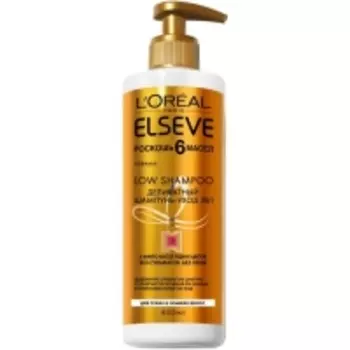 L'Oreal Elseve - Шампунь-уход 3в1 для волос, Роскошь 6 масел с дозатором, 400 мл