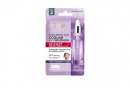 L'Oreal - Охлаждающая тканевая маска-сыворотка для области вокруг глаз, 11 г
