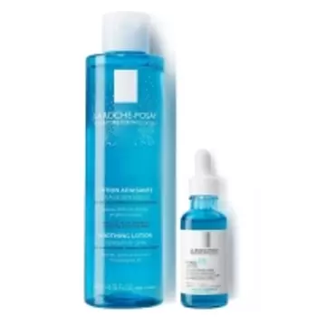 La Roche Posay Hyalu B5 - Набор бестселлеров для увлажнения кожи (Успокаивающий тоник для чувствительной кожи лица и глаз, 200 мл + Антивозрастная увлажняющая сыворотка против морщин для повышения эластичности кожи лица и шеи, 30 мл)