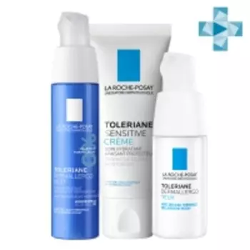 La Roche Posay - Набор комплексный уход для увлажнения чувствительной кожи (увлажняющий крем 40 мл + успокаивающий уход для кожи вокруг глаз 20 мл + ночной интенсивный уход 40 мл)