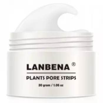 Lanbena - Белая маска от черных точек Plants Pore Strips, 30 г