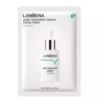 Lanbena - Тканевая маска против акне и прыщей, 25 г