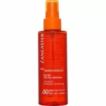 Lancaster Dry Oil Fast Tan Optimizer SPF 50 - Масло шелковистое Быстрый загар, 150 мл