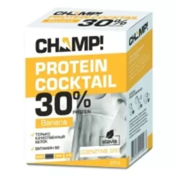 Леовит Champ - Коктейль протеиновый банановый, 200 г