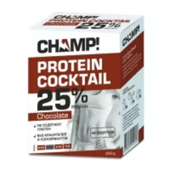 Леовит Champ - Коктейль протеиновый шоколадный, 200 г