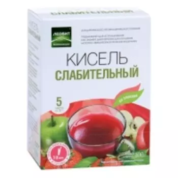 Леовит - Кисель Слабительный, 5 пакетов по 20 г