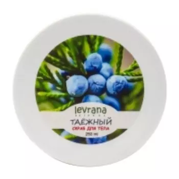 Levrana - Скраб для тела "Таежный" с солью и кедровой скорлупой, 250 мл
