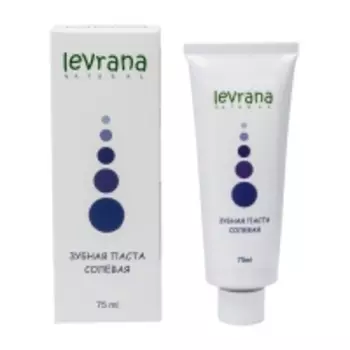 Levrana - Зубная паста "Солевая" с розовой морской солью, 75 мл