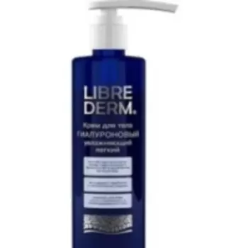 Librederm - Крем для тела гиалуроновый увлажняющий легкий, 200 мл.