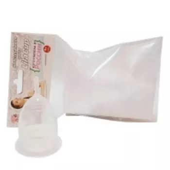 LilaCup - Чаша менструальная Практик, прозрачная, размер L, 1 шт