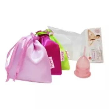 LilaCup - Чаша менструальная Практик, в атласном мешочке, красная, размер S, 1 шт