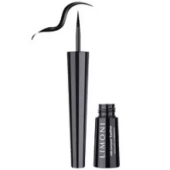 Limoni Lacquer Eyeliner Black - Глянцевая водостойкая подводка для глаз тон 01, черная, 2.5 мл
