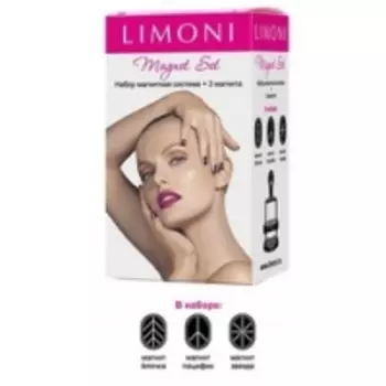 Limoni Magnet Set - Набор 1, три магнита и Магнитная система, елочка, пацифик, звезда