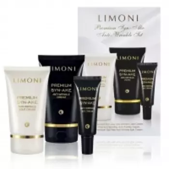 Limoni - Подарочный набор Premium Syn-Ake Anti-Wrinkle Care Set: крем для лица 2х50 мл + крем для век 25 мл