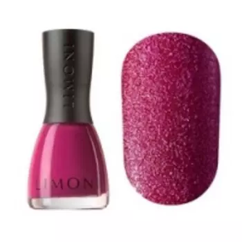 Limoni Sandy Beach - Лак для ногтей с фактурой песка тон 756, бордовый, 7 мл