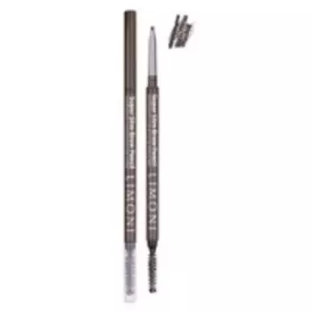 Limoni Super Slim Brow Pencil Mahogany - Карандаш для бровей тон 01, коричневый