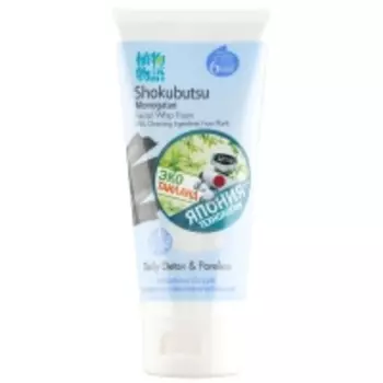 Lion Thailand Shokubutsu Monogotari - Пенка-детокс для умывания с углём, 100 г