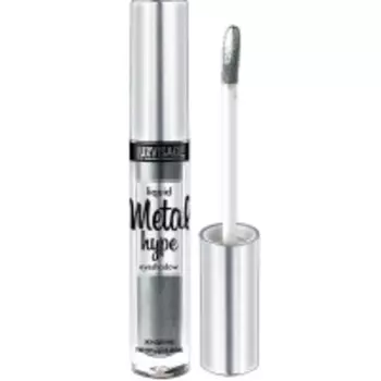 Luxvisage - Сияющие жидкие тени для век Metal Hype, тон 17 серебряный шторм, 3,8 г