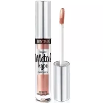 Luxvisage - Сияющие жидкие тени для век Metal Hype, тон 2 золотистый персик, 3,8 г