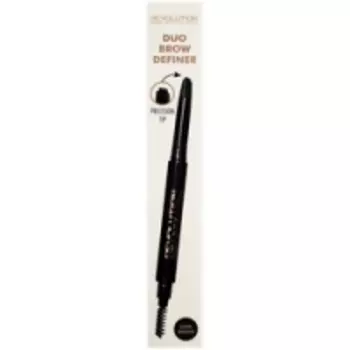 Makeup Revolution Duo Brow Pencil Dark Brown - Карандаш для бровей