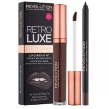 Makeup Revolution Retro Luxe Kits Matte Glory - Набор для макияжа губ