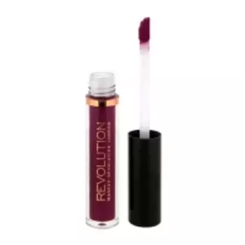 Makeup Revolution Salvation Velvet Lip Lacquer Rebel - Жидкая помада, тон бордовый