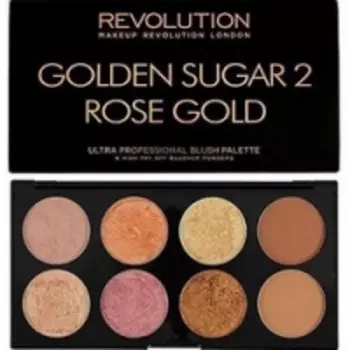 Makeup Revolution Ultra Blush Palette Golden Sugar 2 Rose Gold - Палетка румян