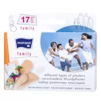 Matopat - Пластыри Family в наборе, 17 шт
