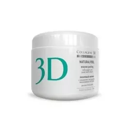 Medical Collagene 3D Natural Peel - Энзимный пилинг с папаином и экстрактом виноградных косточек, 150 г