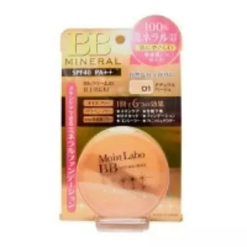 Meishoku - Пудра рассыпчатая минеральная SPF 50, тон1 натуральный бежевый