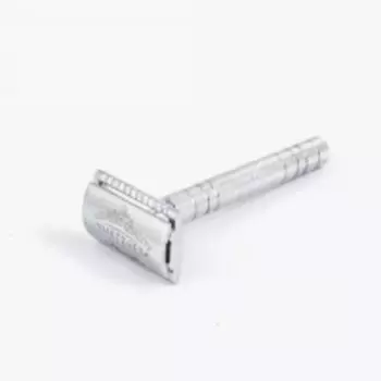 Metzger Chromed - Безопасная бритва с двойным лезвием и латунным основанием