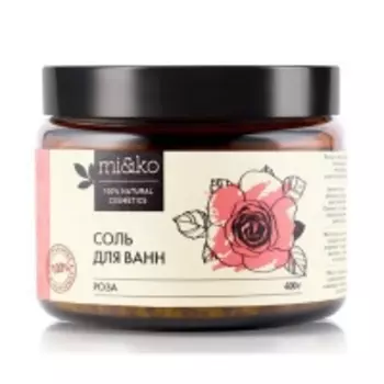 Mi&amp;Ko - Соль для ванн, Роза, 400 г