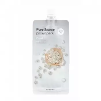 Missha - Увлажняющая маска для лица Pure Source Pocket Pack Pearl 10 мл