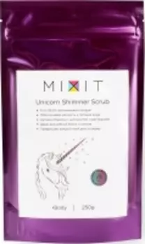 Mixit - Сияющий антицеллюлитный сухой скраб для тела, 250 гр