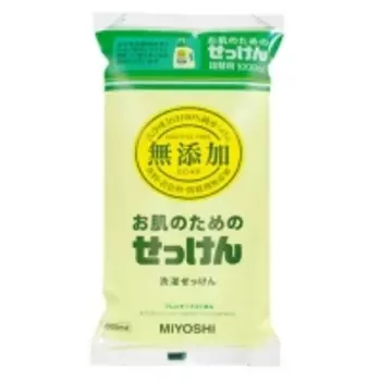 Miyoshi - Жидкое средство для стирки основе натуральных компонентов, для изделий из хлопка, запасной блок, 1000 мл