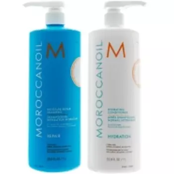 Moroccanoil - Набор "Увлажнение и восстановление": шампунь 1000 мл + кондиционер 1000 мл