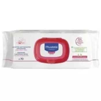 Mustela Bebe - Очищающие успокаивающие салфетки, 70 шт