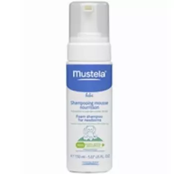 Mustela Bebe - Пенка-шампунь для новорожденных, 150 мл.