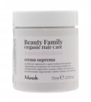 Nook Beauty Family Organic Hair Care Crema Suprema Romice &amp; Dattero - Восстанавливающий крем -кондиционер для химически обработанных волос, 75 мл