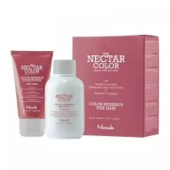 Nook The Nectar Color Preserve Fine Hair - Набор: Шампунь + Кондиционер для ухода за тонкими окрашенными волосами, 100 мл + 50 мл