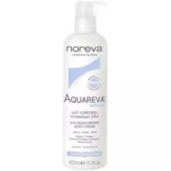 Noreva Aquareva 24H moisturising body cream - Молочко увлажняющее для тела, помпа, 400 мл