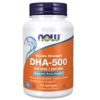 Now Foods - Комплекс DHA 500 мг двойная сила, 90 капсул х 1448 мг