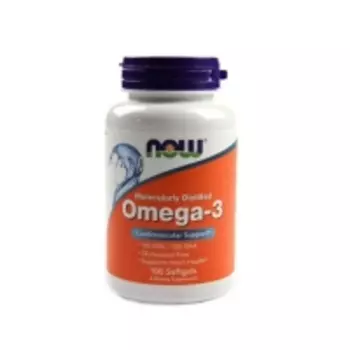 Now Foods Omega-3 - Для поддержки здоровья сердца, 200 капсул